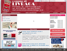 Tablet Screenshot of comune.livraga.lo.it